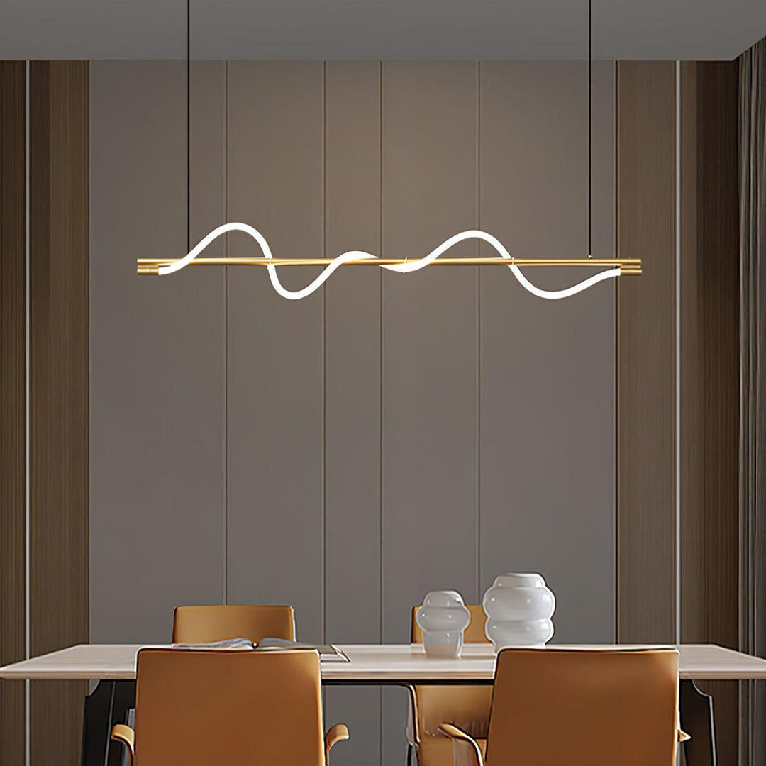 Linear Curve Island Pendant Lamp - Vakkerlight