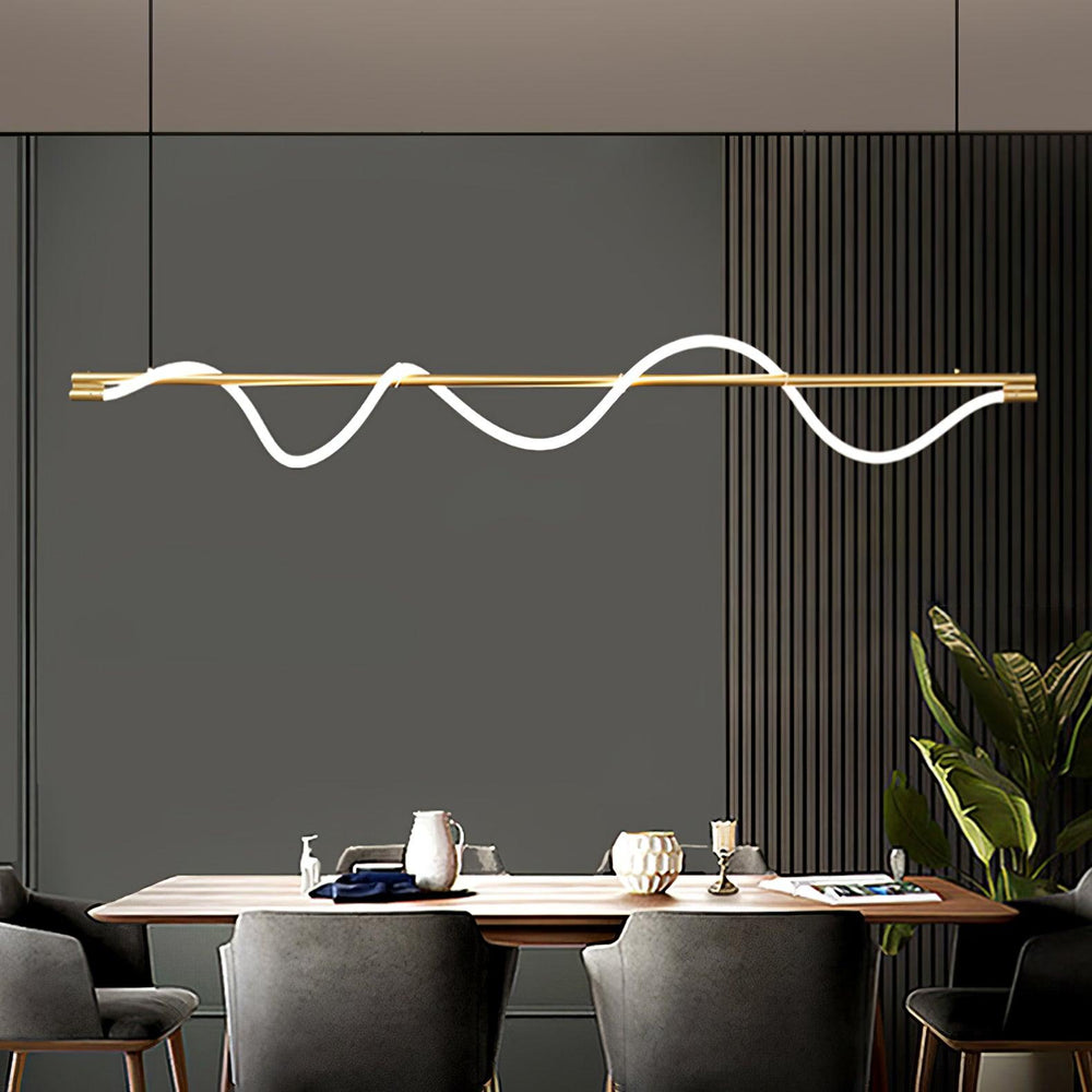 Linear Curve Island Pendant Lamp - Vakkerlight