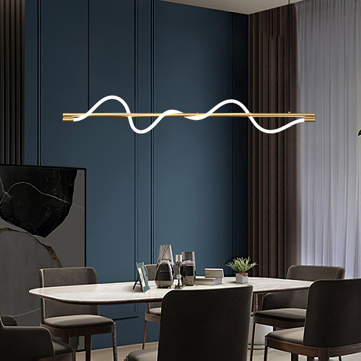 Linear Curve Island Pendant Lamp - Vakkerlight