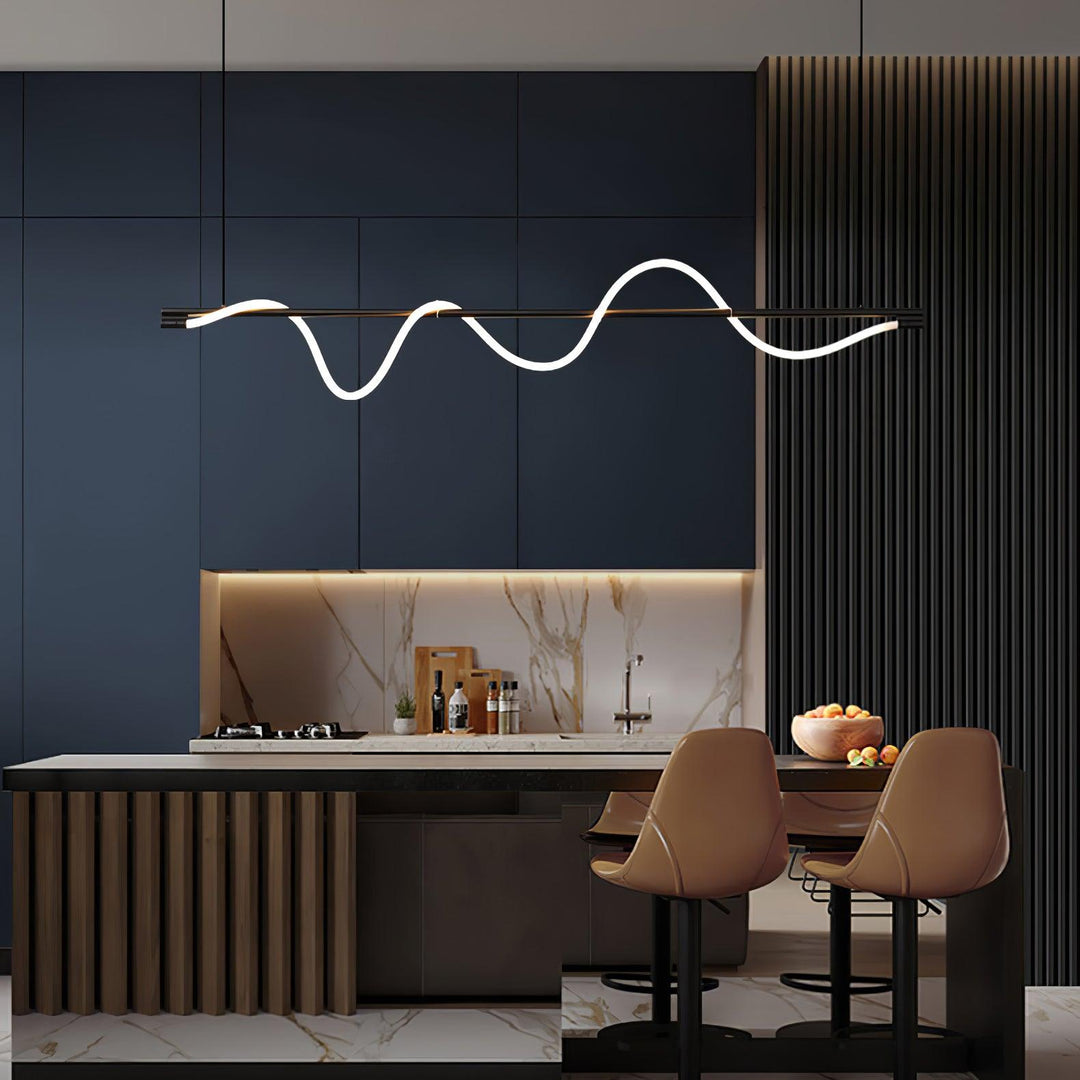 Linear Curve Island Pendant Lamp - Vakkerlight