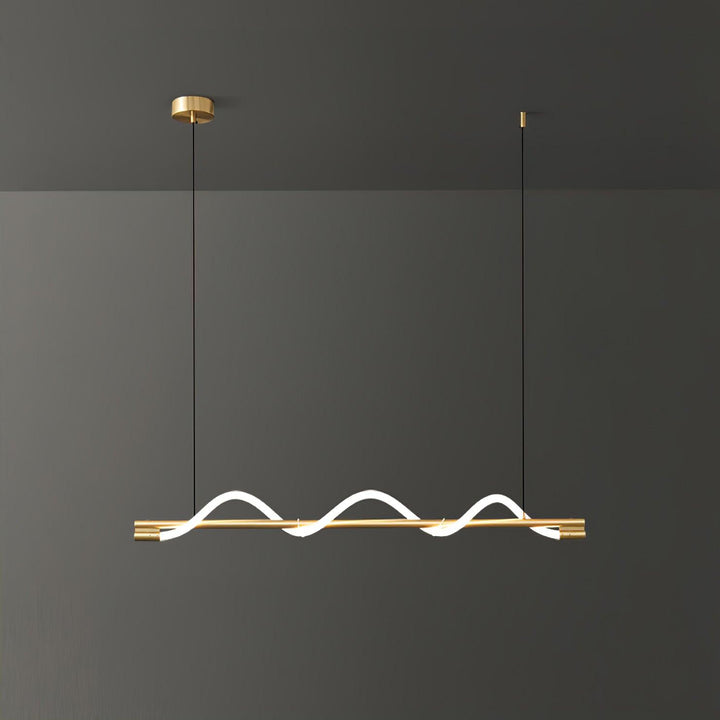 Linear Curve Island Pendant Lamp - Vakkerlight