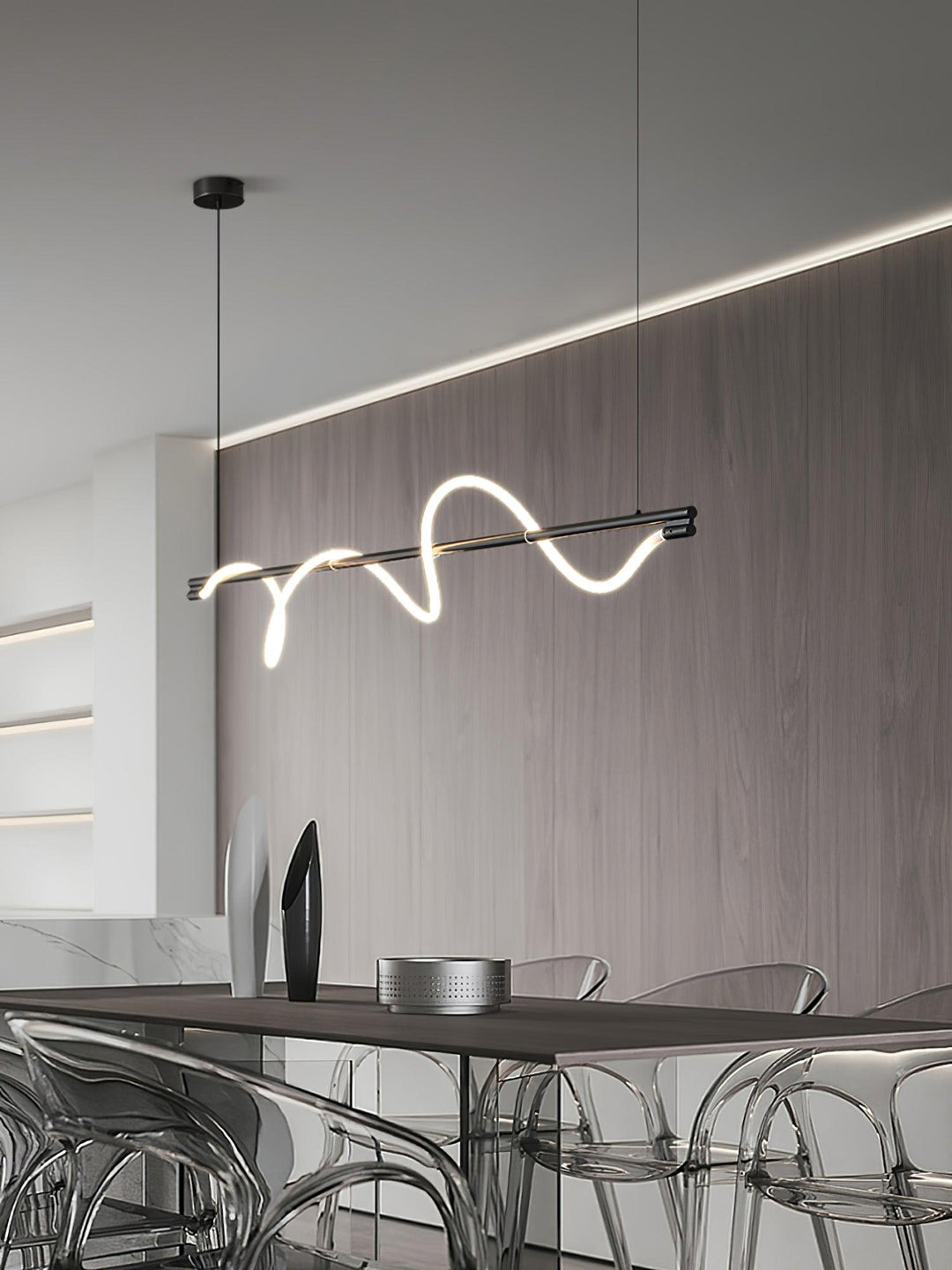 Linear Curve Island Pendant Lamp - Vakkerlight