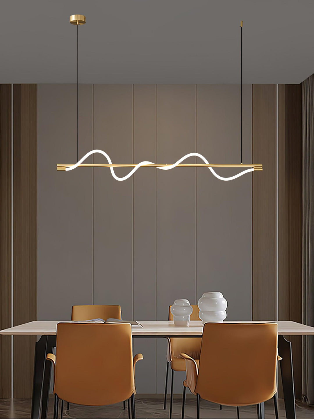 Linear Curve Island Pendant Lamp - Vakkerlight