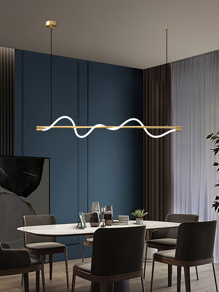 Linear Curve Island Pendant Lamp - Vakkerlight