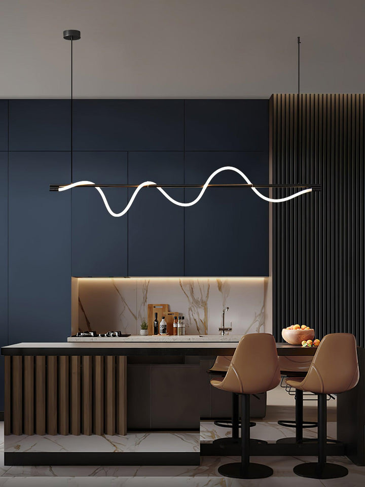 Linear Curve Island Pendant Lamp - Vakkerlight