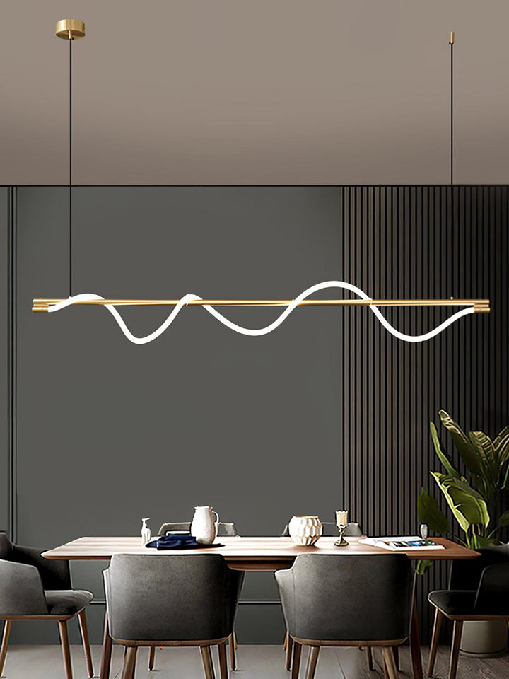 Linear Curve Island Pendant Lamp - Vakkerlight