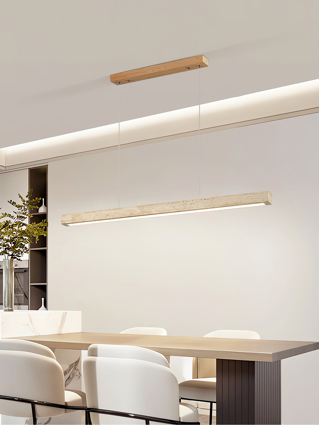 Linear Travertine Pendant Lamp - Vakkerlight