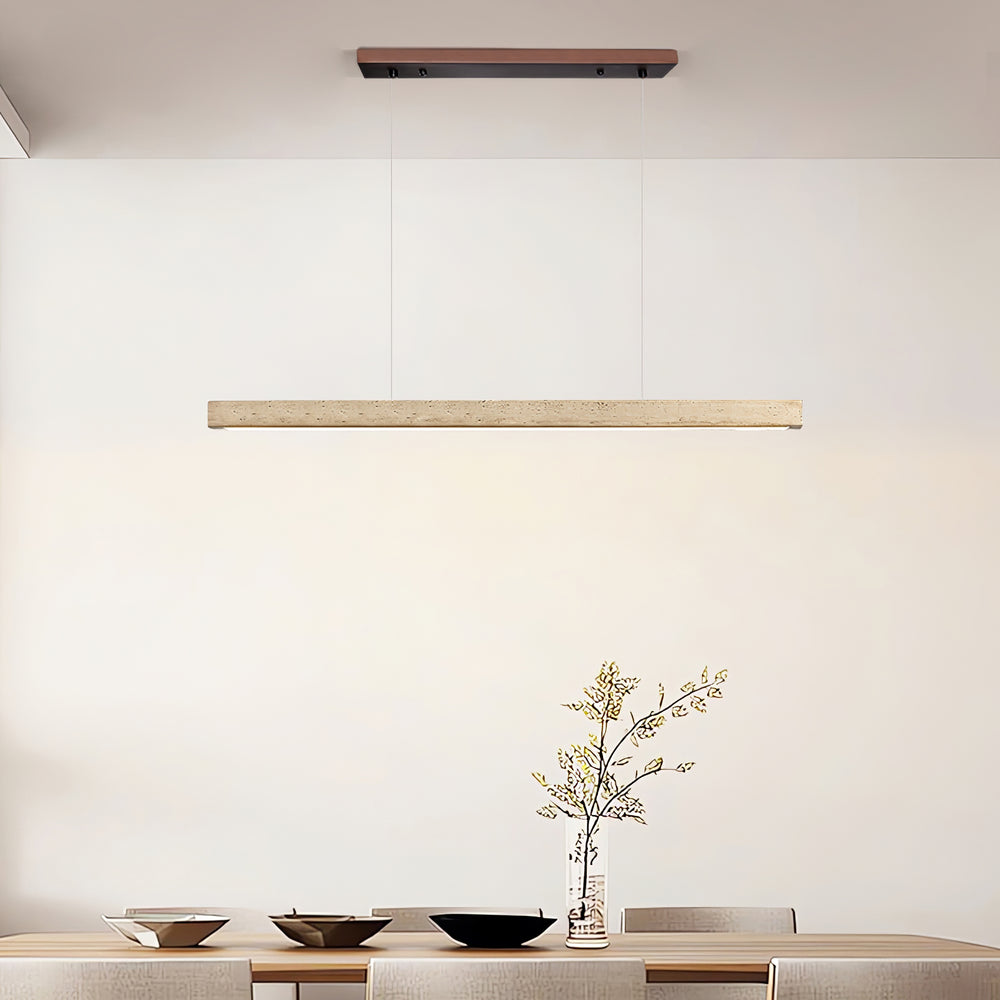 Linear Travertine Pendant Lamp - Vakkerlight