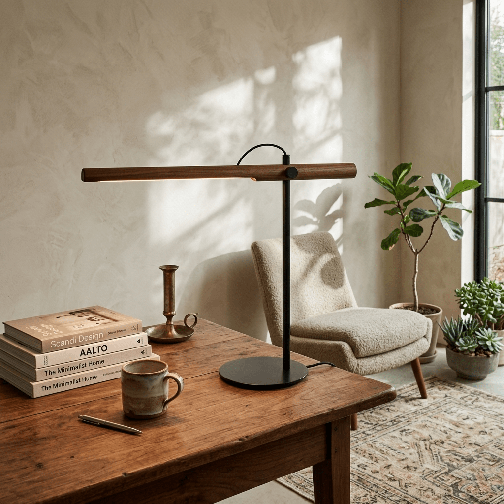 Linear Wood Bar Desk Lamp - Vakkerlight