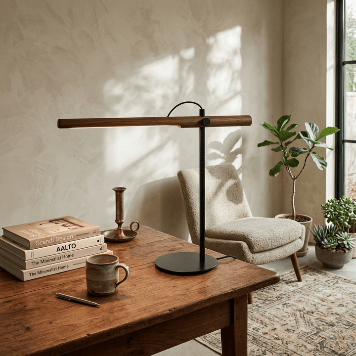 Linear Wood Bar Desk Lamp - Vakkerlight