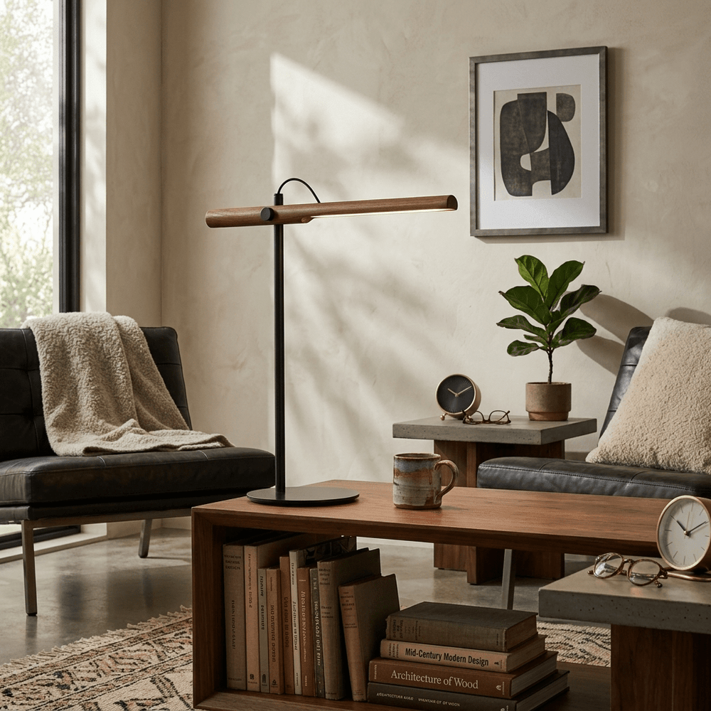 Linear Wood Bar Desk Lamp - Vakkerlight