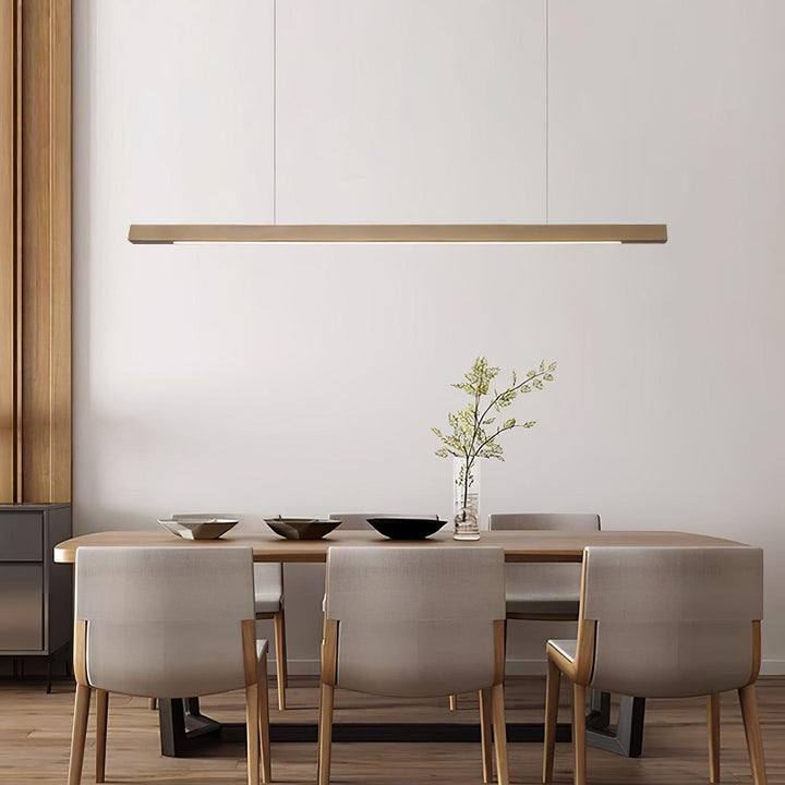 Linear Wooden Pendant Light - Vakkerlight