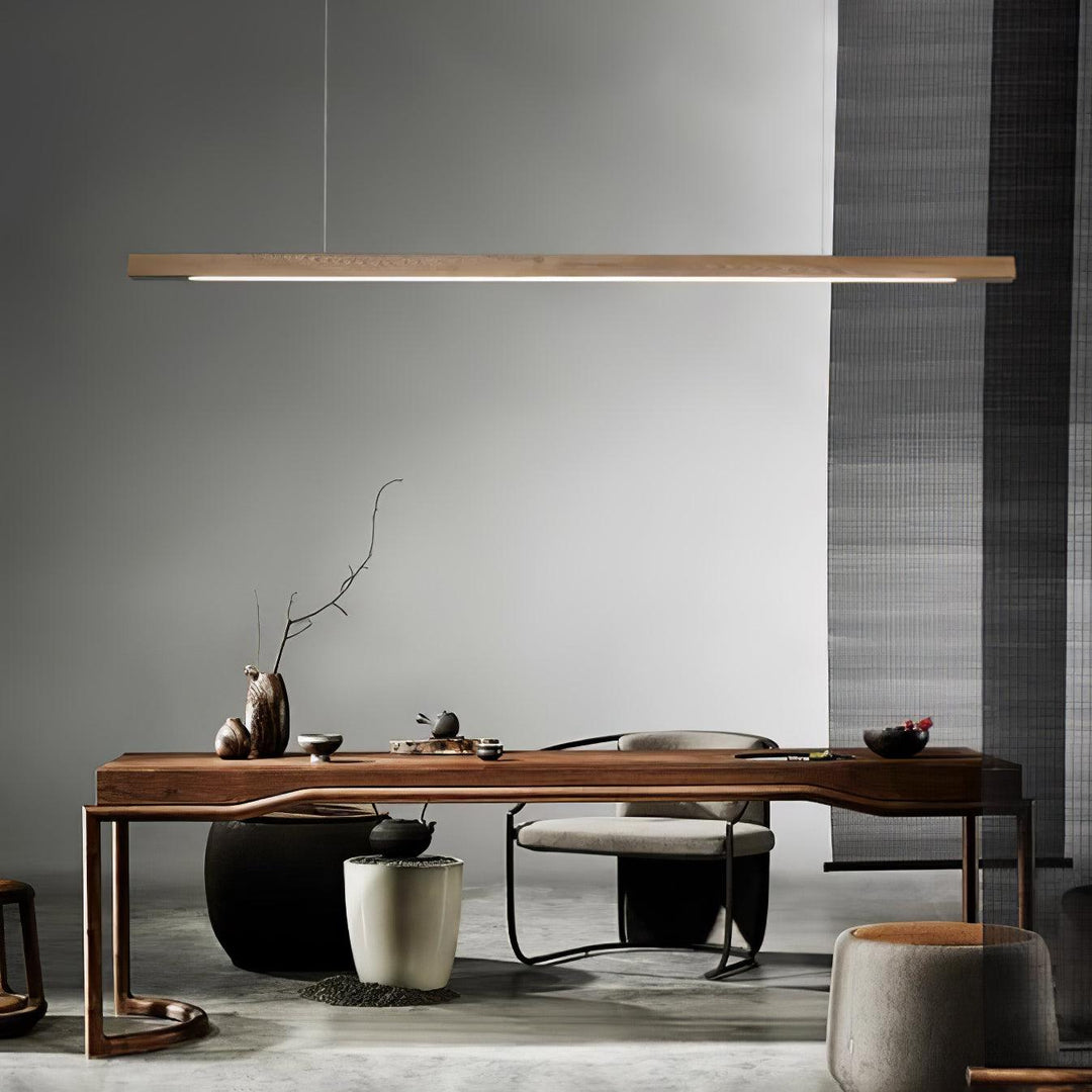 Linear Wooden Pendant Light - Vakkerlight