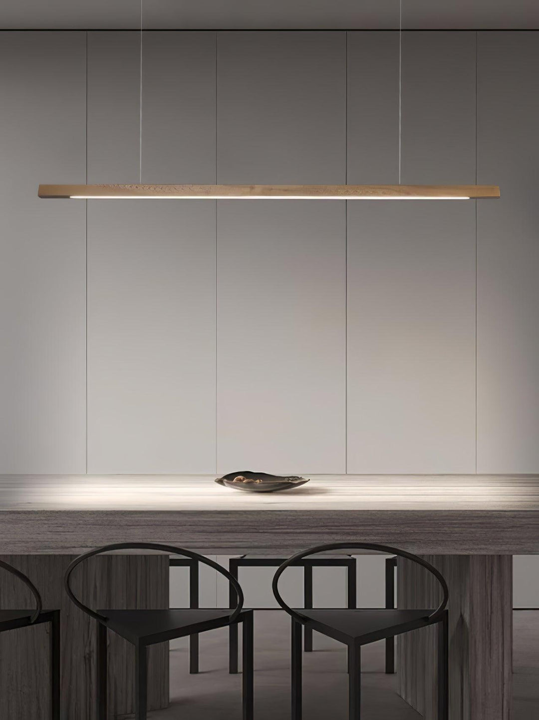 Linear Wooden Pendant Light - Vakkerlight