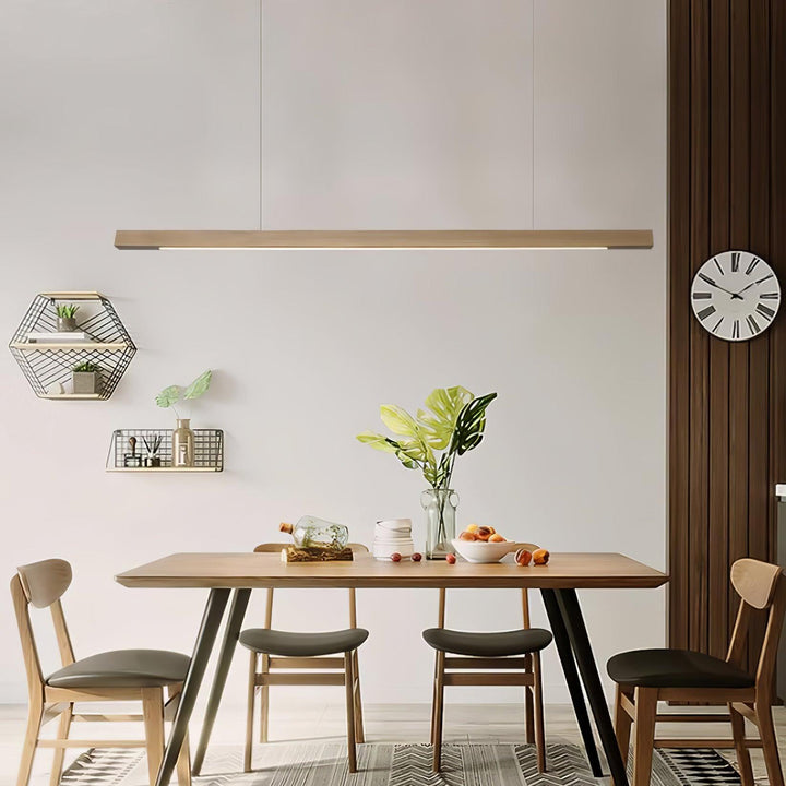 Linear Wooden Pendant Light - Vakkerlight