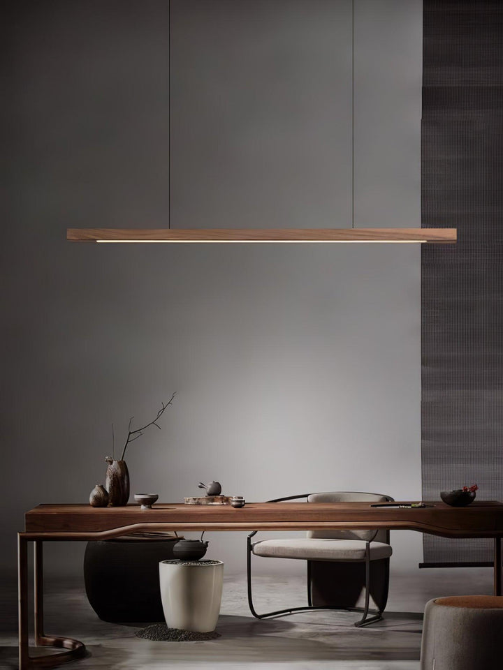 Linear Wooden Pendant Light - Vakkerlight