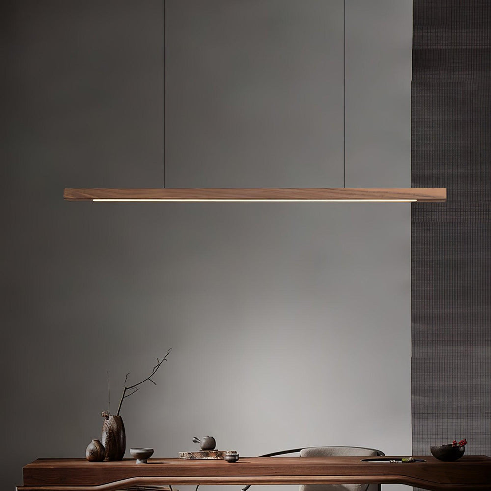 Linear Wooden Pendant Light - Vakkerlight