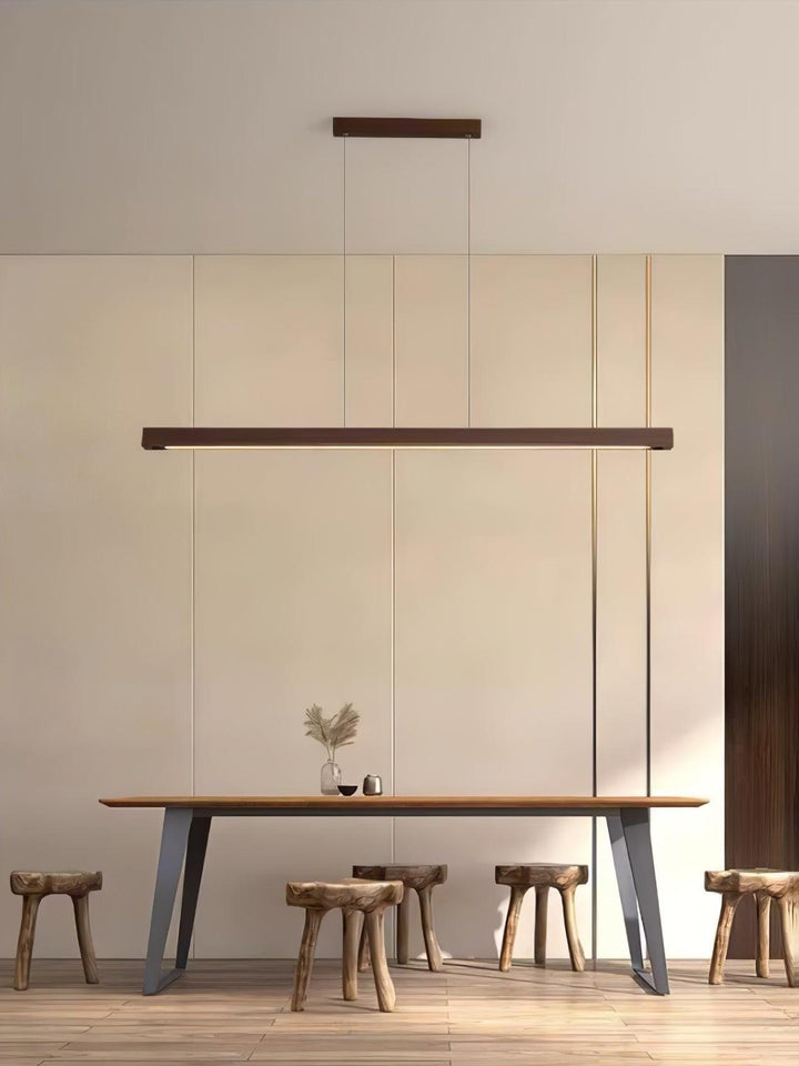 Linear Wooden Pendant Light - Vakkerlight