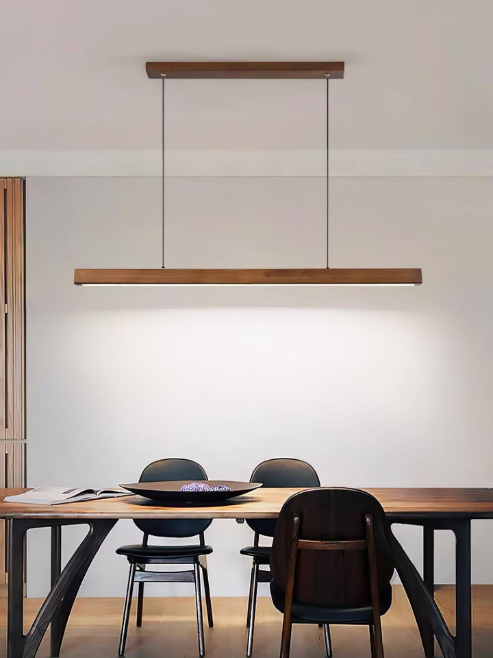 Linear Wooden Pendant Light - Vakkerlight