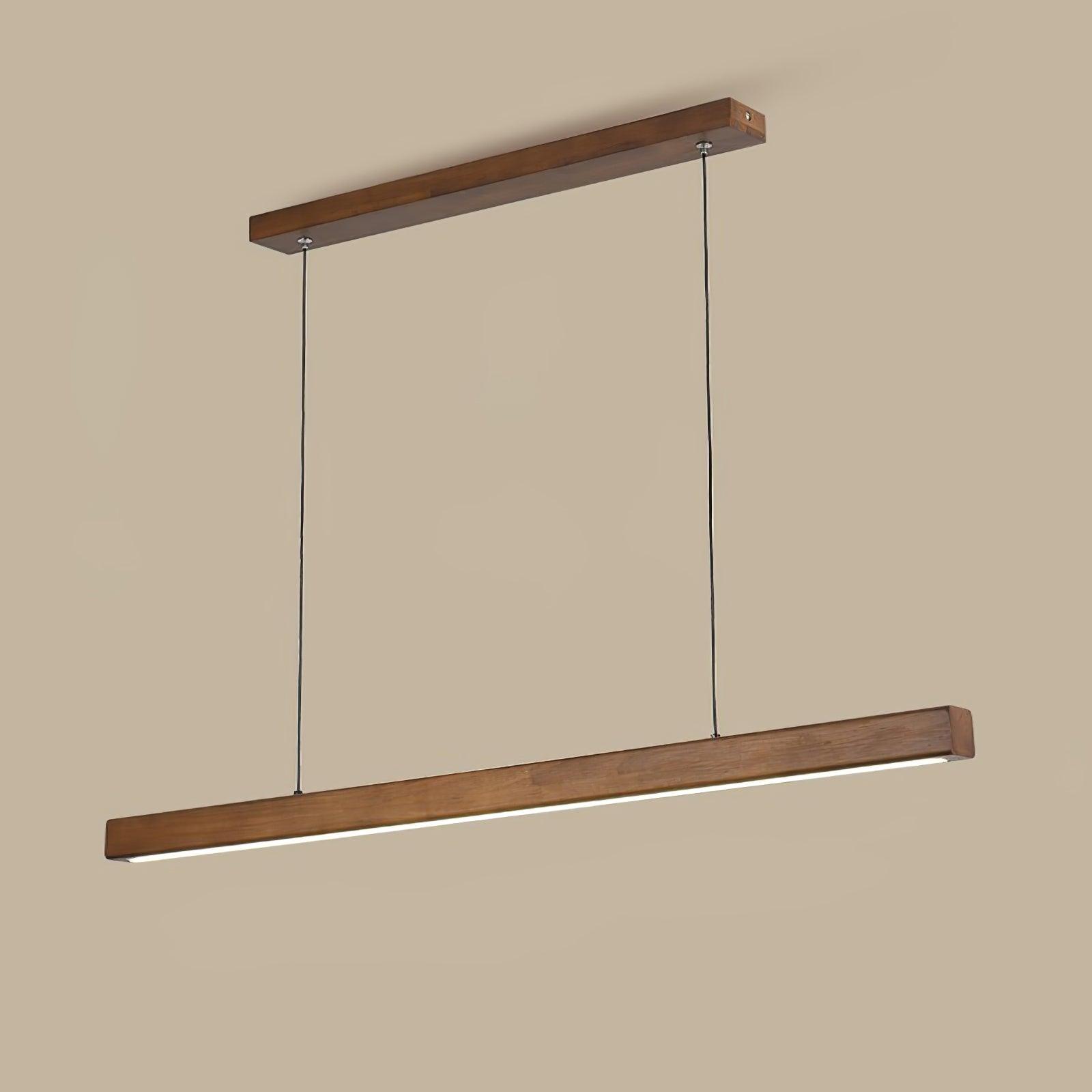 Linear Wooden Pendant Light – Vakkerlight