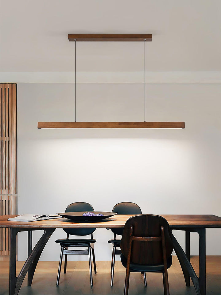 Linear Wooden Pendant Light - Vakkerlight