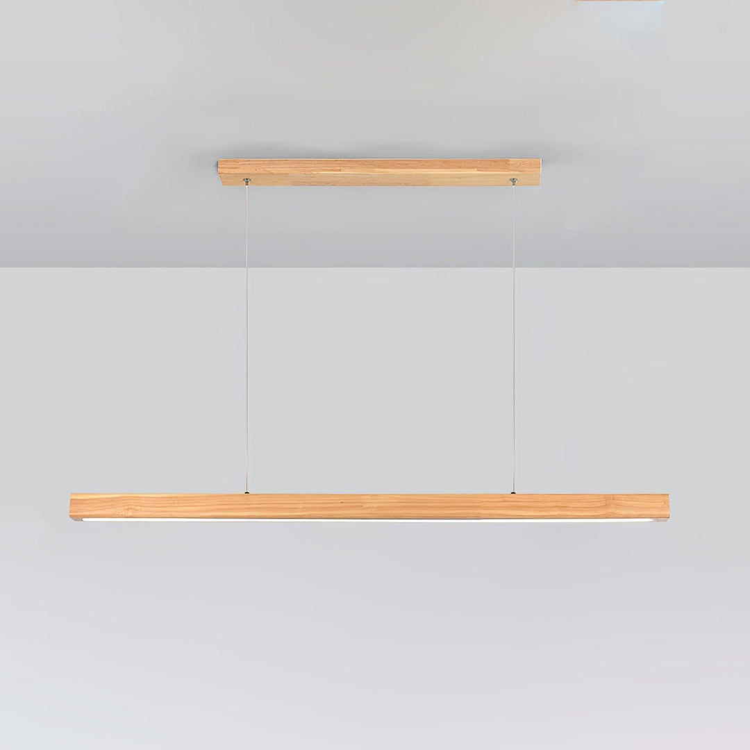 Linear Wooden Pendant Light - Vakkerlight