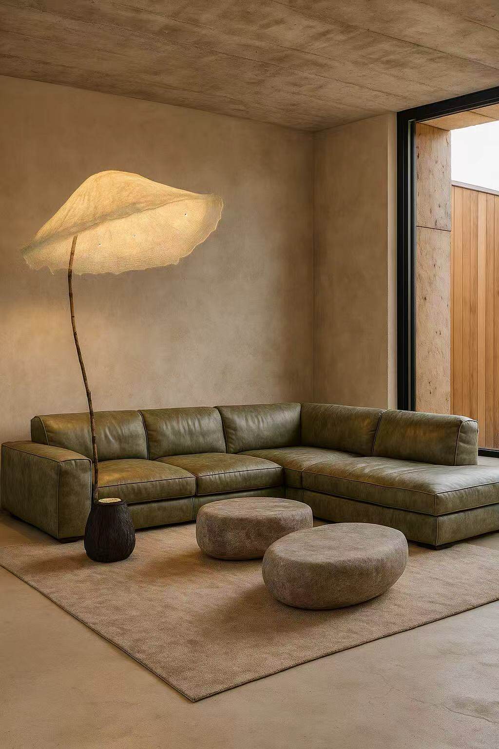 Linen Canopy Floor Lamp - Vakkerlight