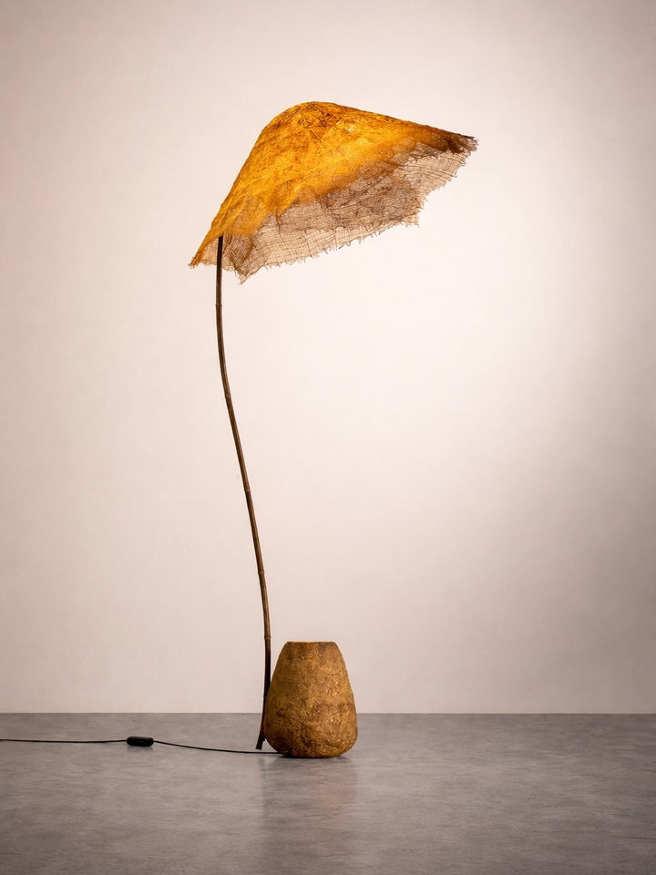 Linen Canopy Floor Lamp - Vakkerlight