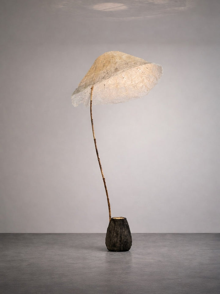 Linen Canopy Floor Lamp - Vakkerlight