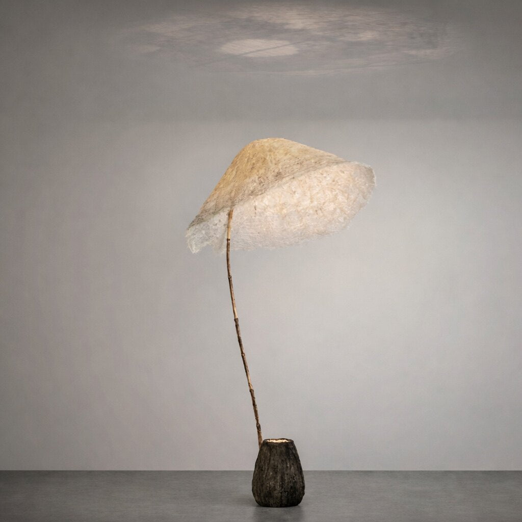 Linen Canopy Floor Lamp - Vakkerlight