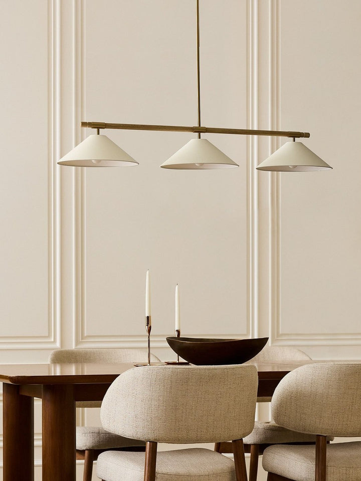 Linen Cone Linear Chandelier - Vakkerlight