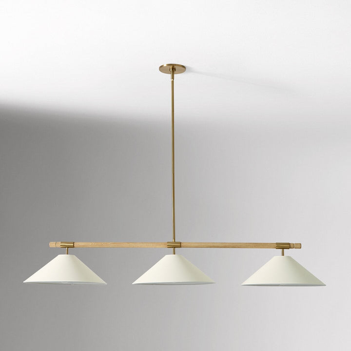 Linen Cone Linear Chandelier - Vakkerlight