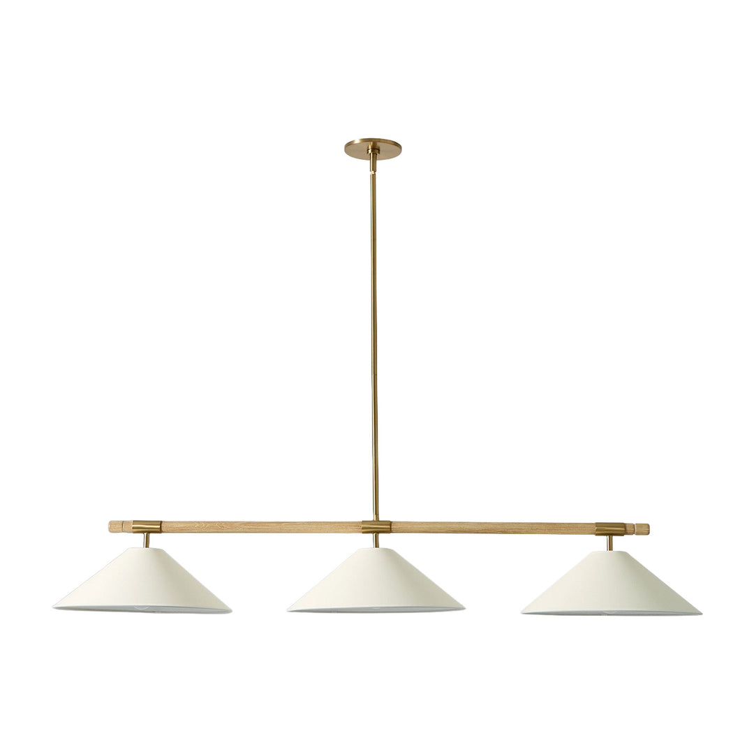 Linen Cone Linear Chandelier - Vakkerlight