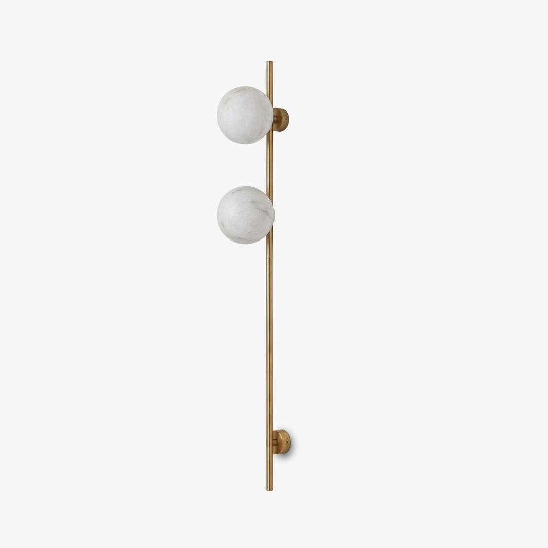 Liora Alabaster Double Globe Wall Sconce