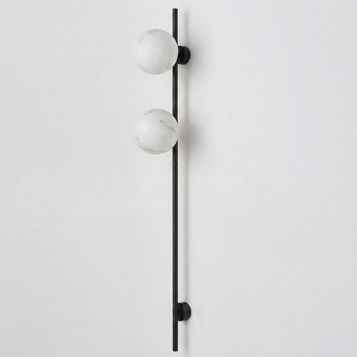 Liora Alabaster Double Globe Wall Sconce