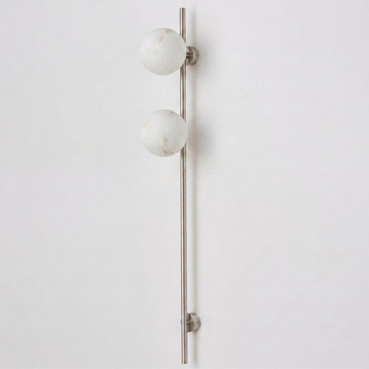 Liora Alabaster Double Globe Wall Sconce
