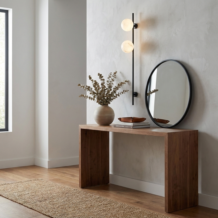 Liora Alabaster Double Globe Wall Sconce