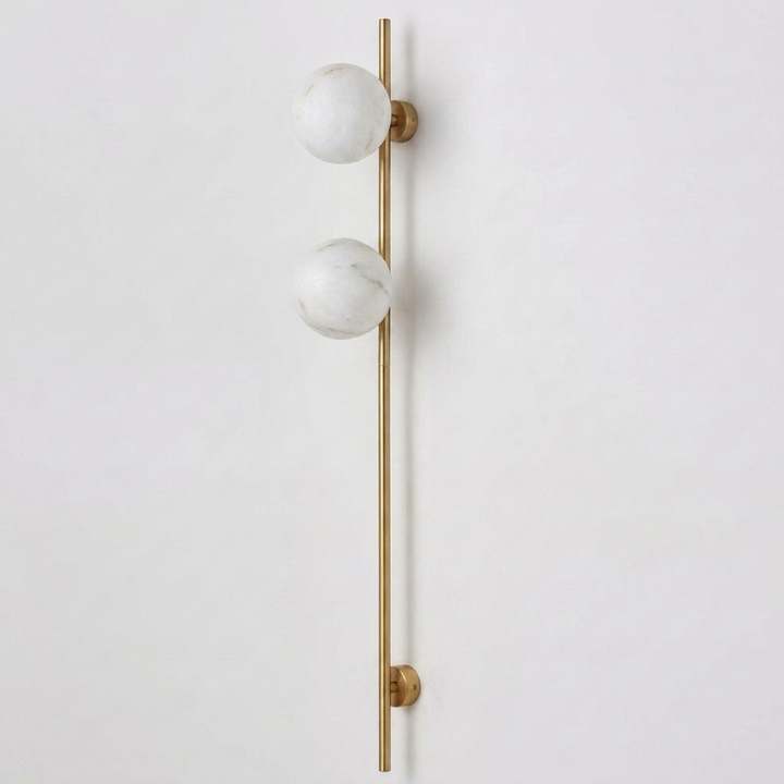Liora Alabaster Double Globe Wall Sconce