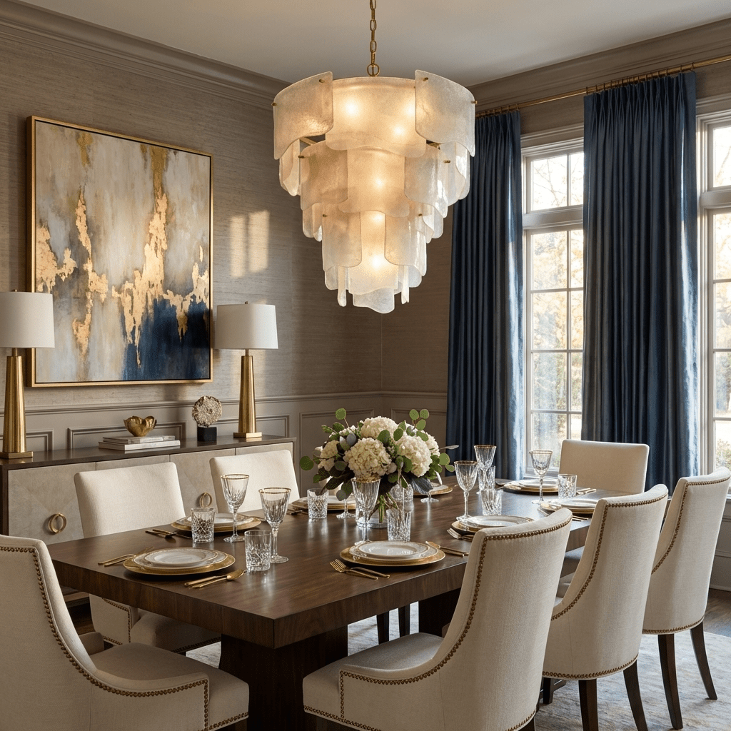 Liora Melted Glass Chandelier - Vakkerlight