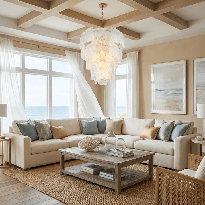 Liora Melted Glass Chandelier - Vakkerlight