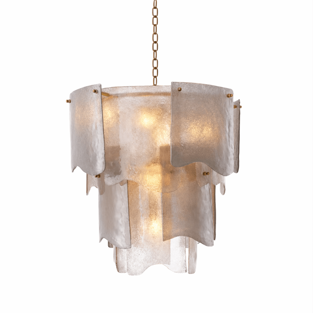 Liora Melted Glass Chandelier - Vakkerlight