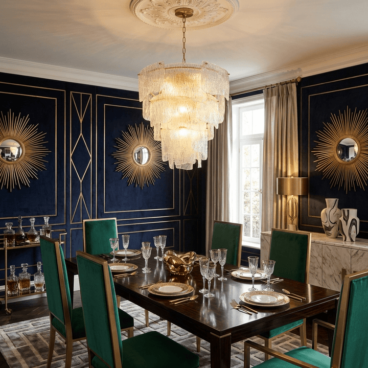 Liora Melted Glass Chandelier - Vakkerlight