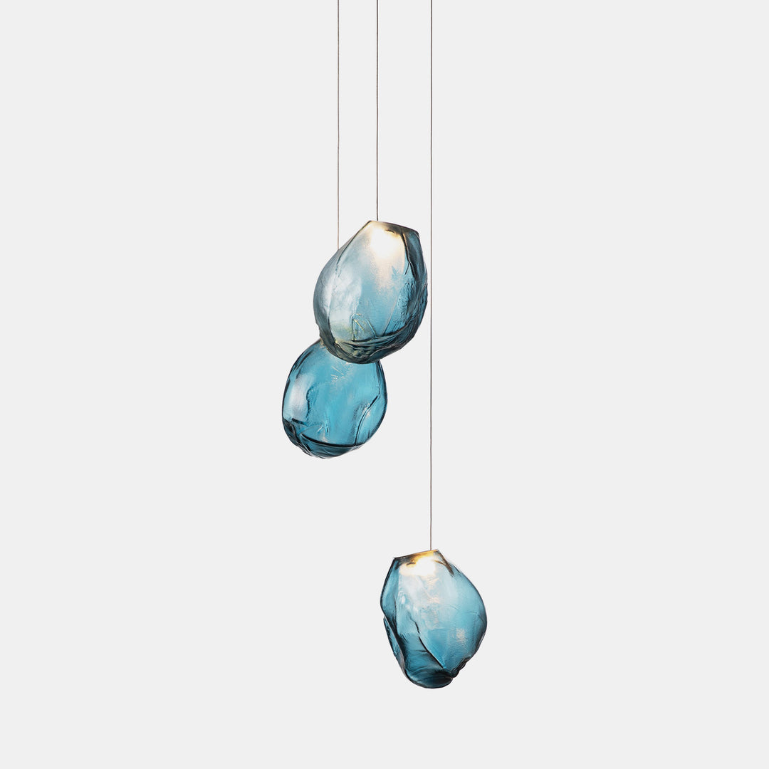 Liquid Glass Stone Pendant Light