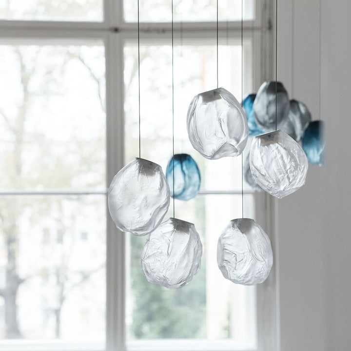 Liquid Glass Stone Pendant Light