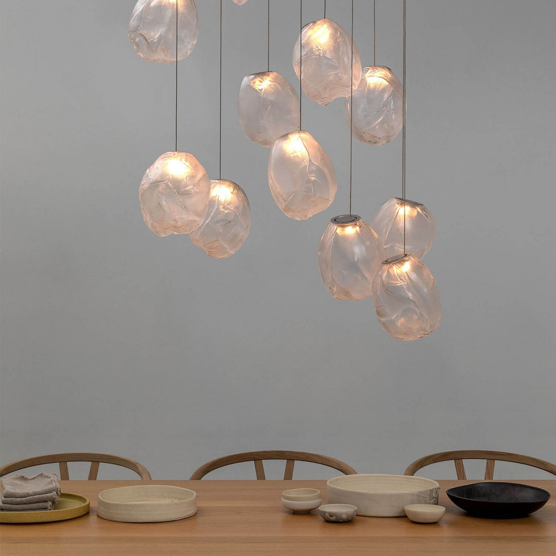 Liquid Glass Stone Pendant Light