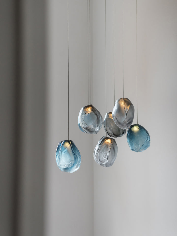 Liquid Glass Stone Pendant Light