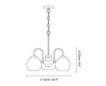 Loa Chandeliers — Dimension drawings 1