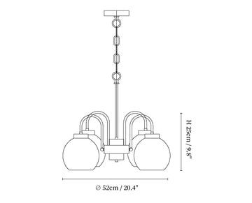 Loa Chandeliers — Dimension drawings 2