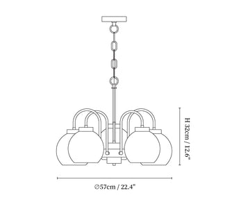 Loa Chandeliers — Dimension drawings 3