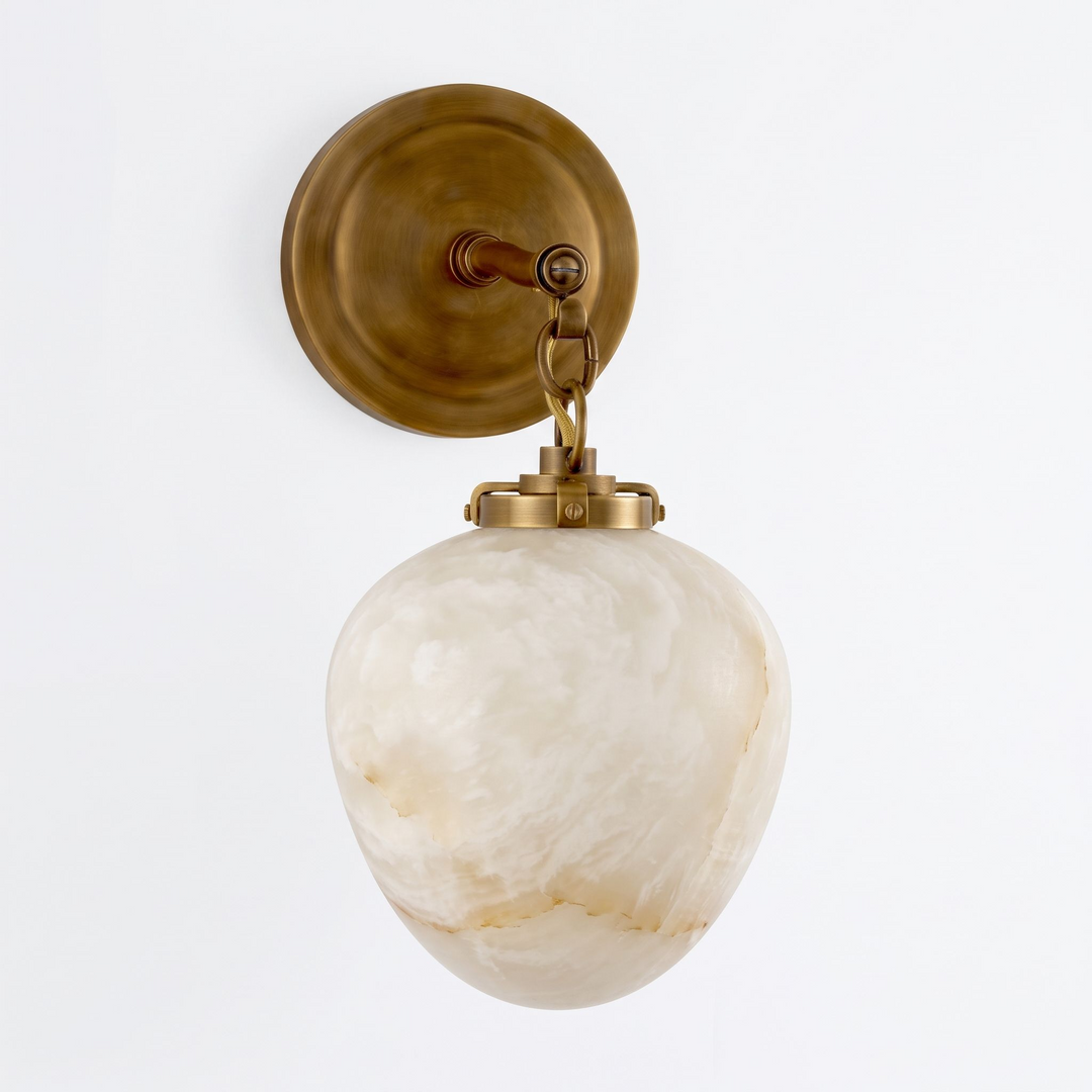 Locket Alabaster Wall Sconce
